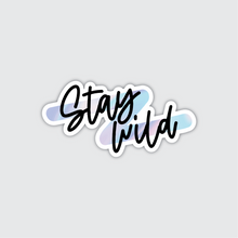 Load image into Gallery viewer, Holographic Stay Wild Sticker