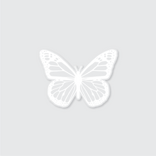 Load image into Gallery viewer, Simple White Butterfly Clear Sticker