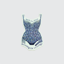 Load image into Gallery viewer, Holographic Glitter Midnight Blue Bodysuit Sticker