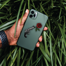 Load image into Gallery viewer, Gun and Rose Clear Sticker