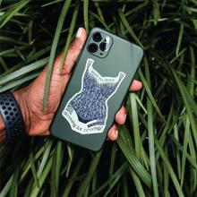 Load image into Gallery viewer, Holographic Glitter Midnight Blue Bodysuit Sticker