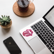 Load image into Gallery viewer, Rolling Stones Logo Glitter Sticker