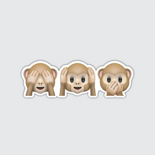 Load image into Gallery viewer, 3 Monkeys Sticker