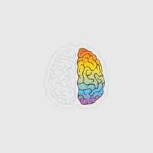 Load image into Gallery viewer, Colourful Brain Clear Sticker