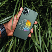 Load image into Gallery viewer, Colourful Brain Clear Sticker