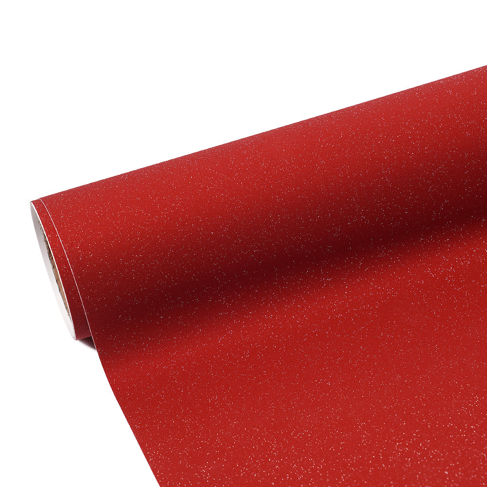 EagleVinyl Red Glitter Craft Vinyl