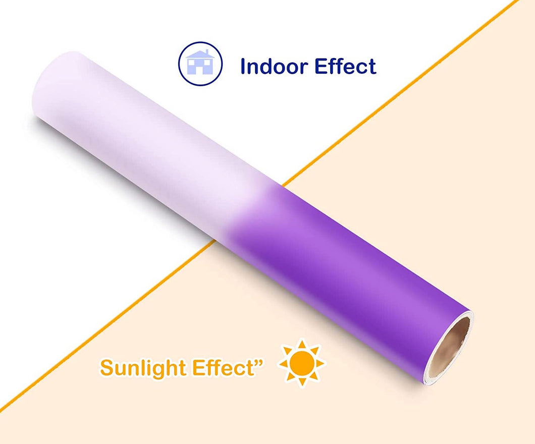 Sun-Shift White to Purple Craft Vinyl