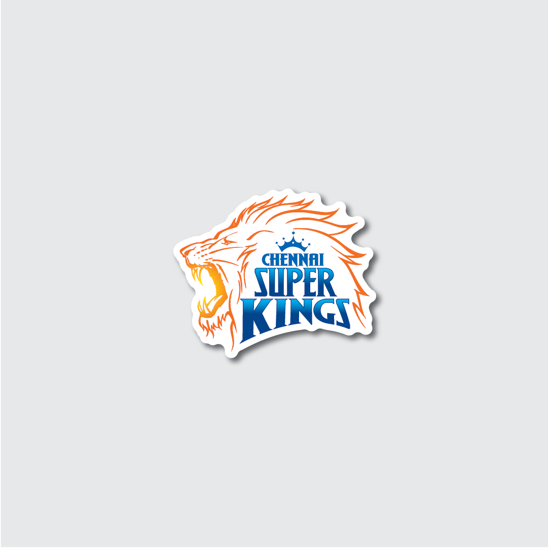 Holographic Chennai Super Kings IPL Sticker – INKTRINX