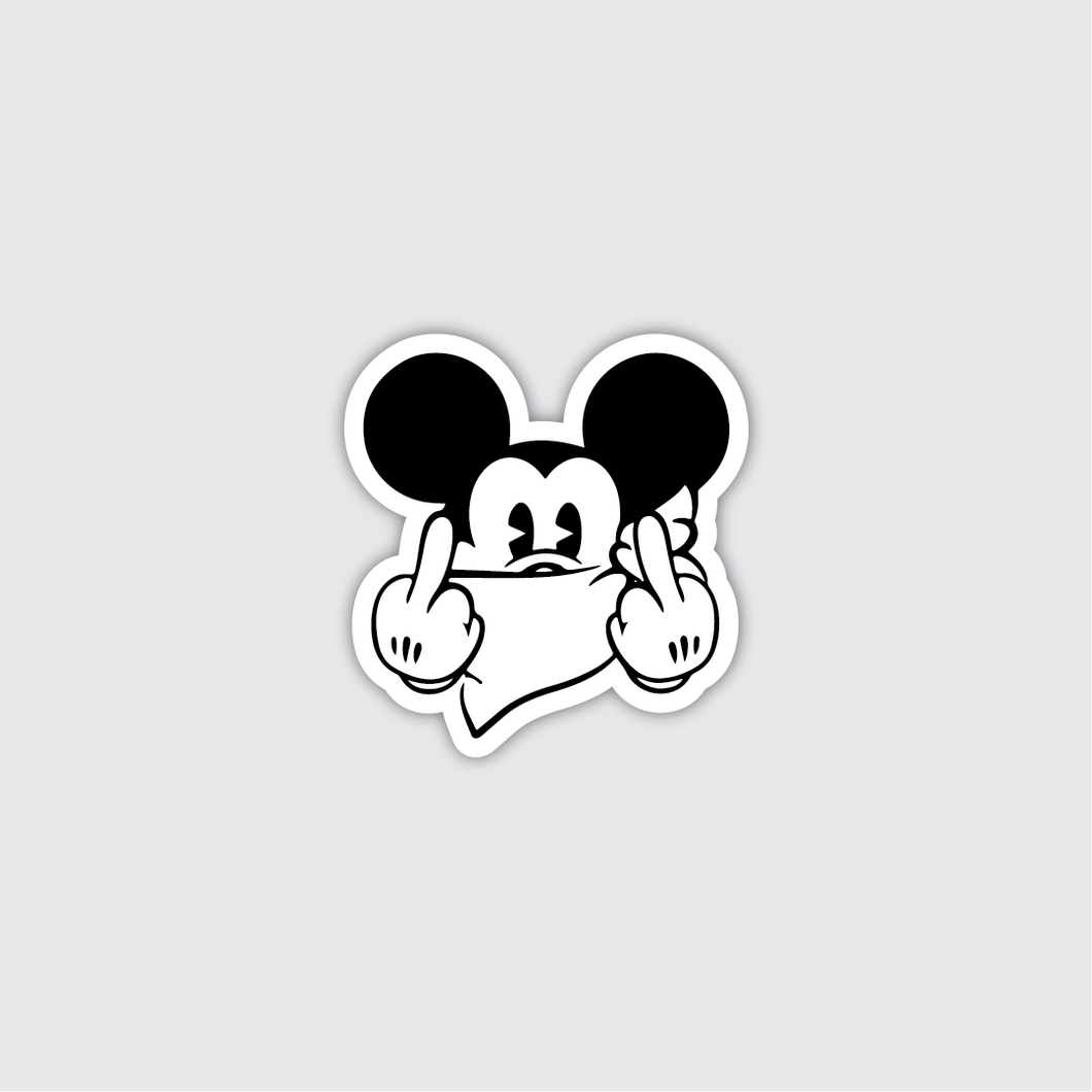 Gangster Mickey Sticker
