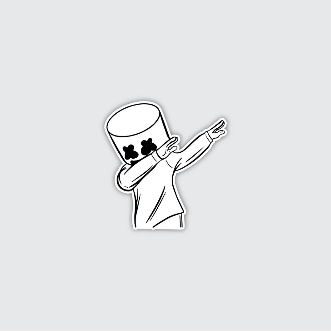 Marshmallow Dab Sticker