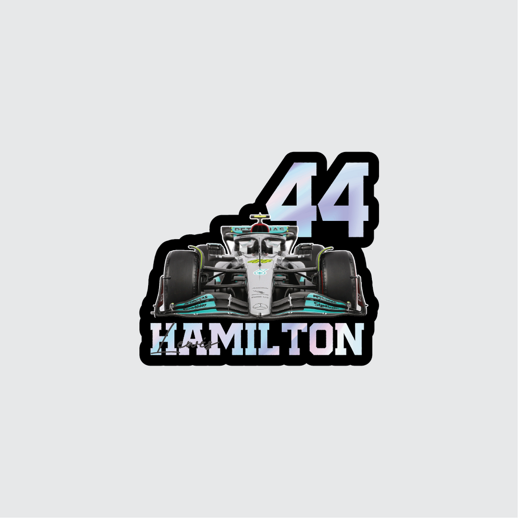Holographic Lewis Hamilton Sticker
