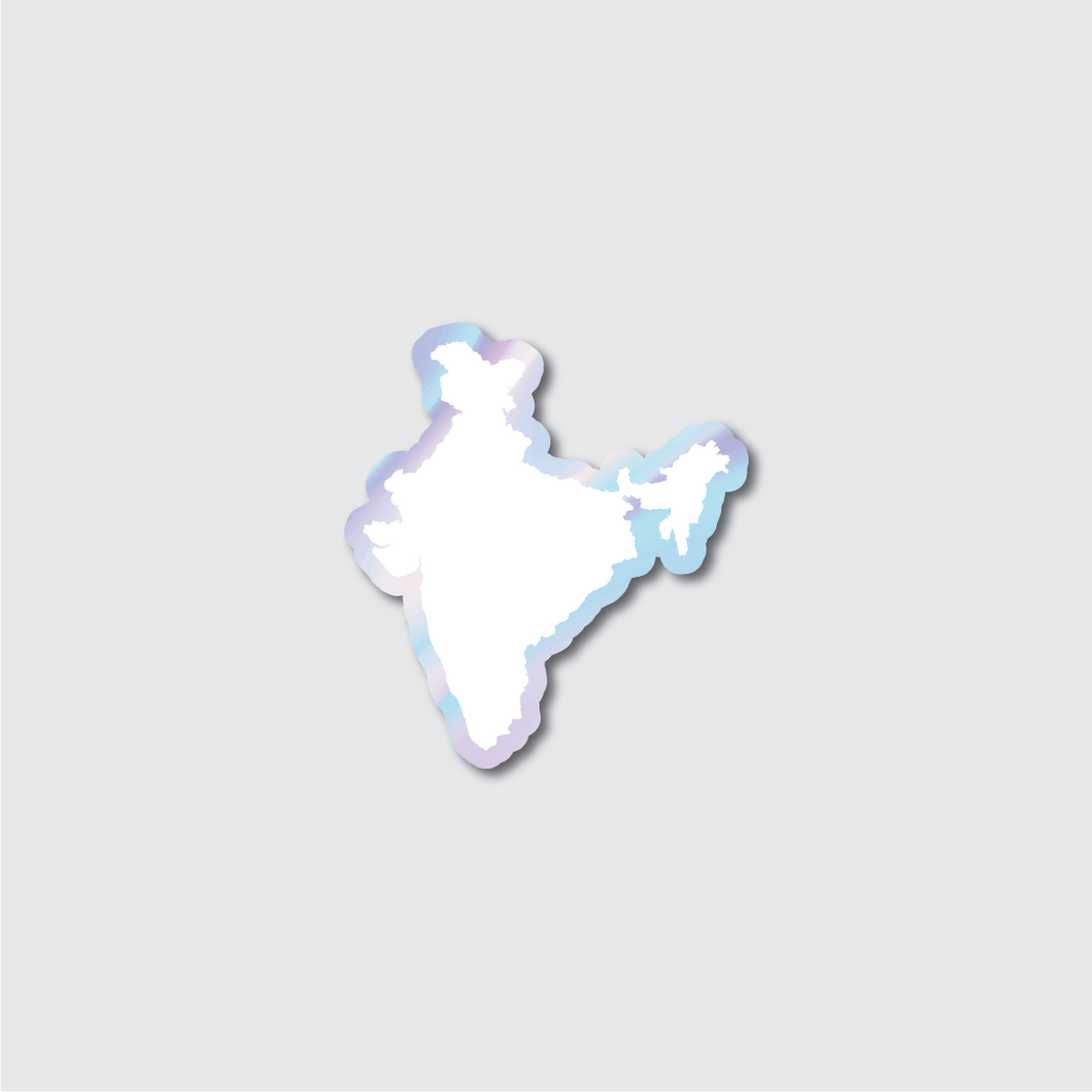 Holographic India Sticker