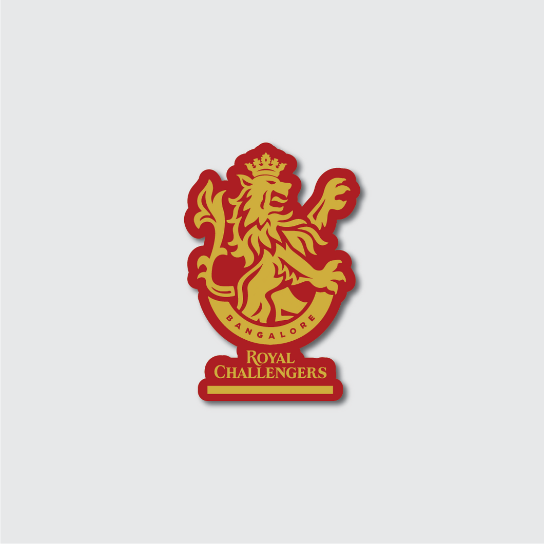RC Bangalore IPL Gold Sticker