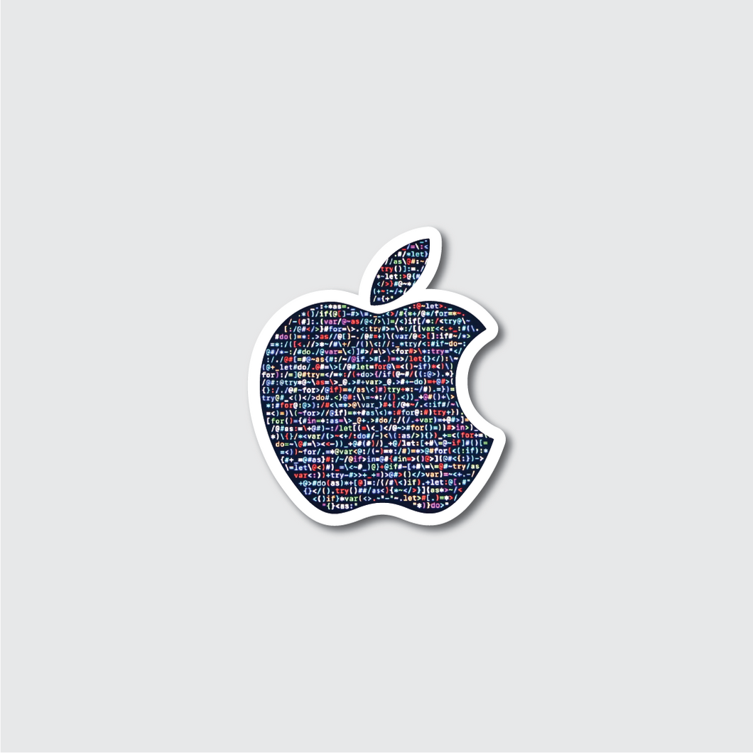 Apple Coding Logo Sticker