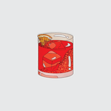 Load image into Gallery viewer, Holographic Glitter Negroni Sticker

