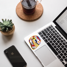 Load image into Gallery viewer, Holographic Verstappen Helmet Sticker
