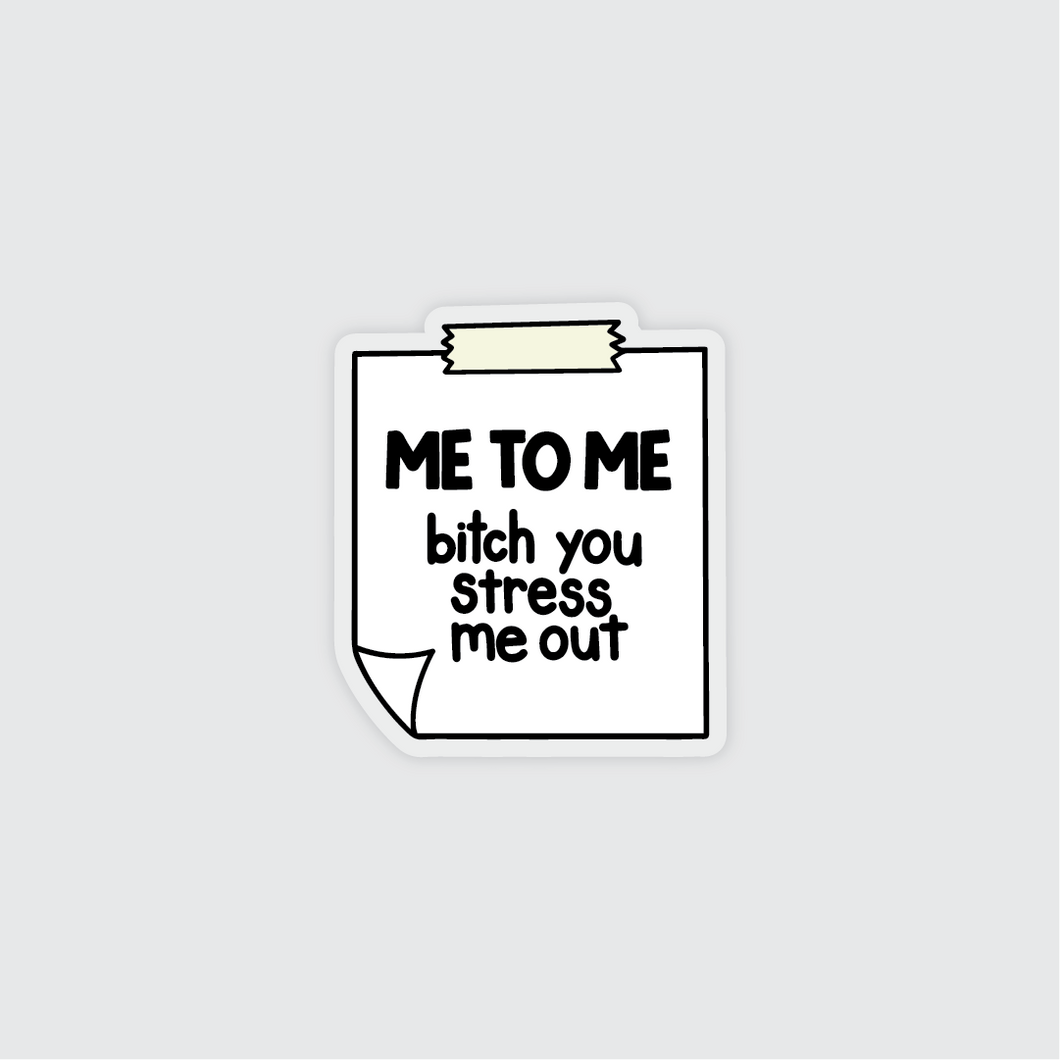 Me To Me Clear Sticker