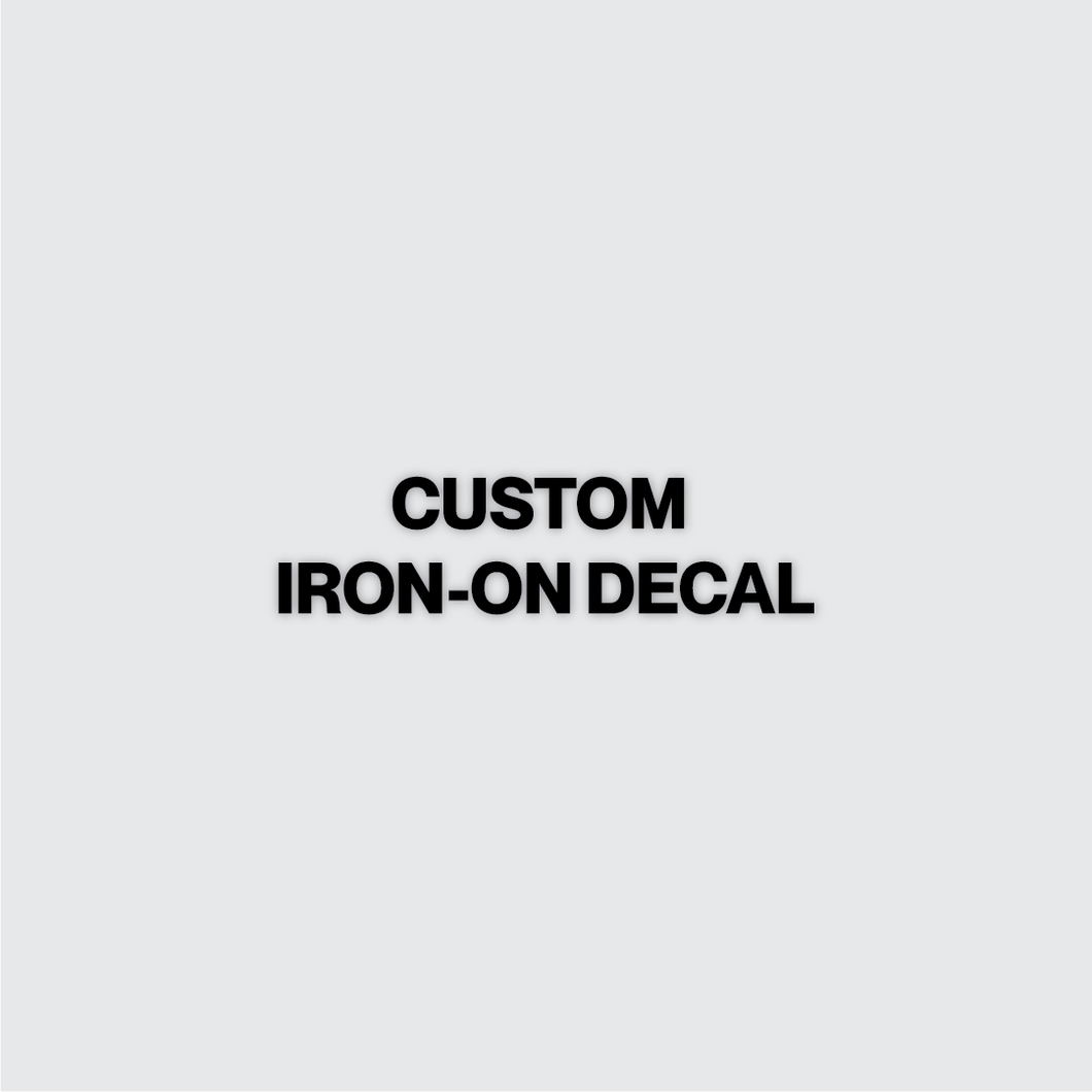 Custom Word Iron-on Decal