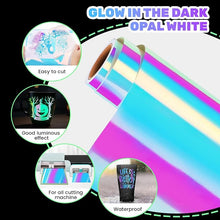 Load image into Gallery viewer, EagleVinyl Glow in the Dark Craft Vinyl (White Opal)
