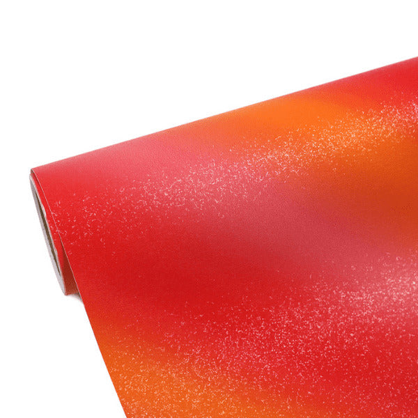 EagleVinyl Bevel Red Orange Glitter Craft Vinyl