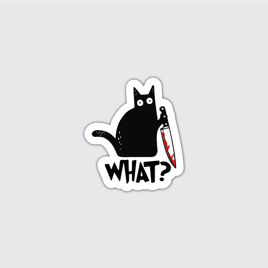 Homicidal Cat Sticker